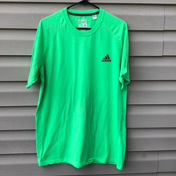 neon green adidas t shirt